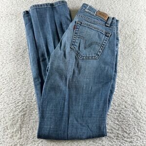 Levis 529 Jeans Curvy Bootcut Blue Denim Medium Wash 5-Pocket Size 4 (26x31) Med